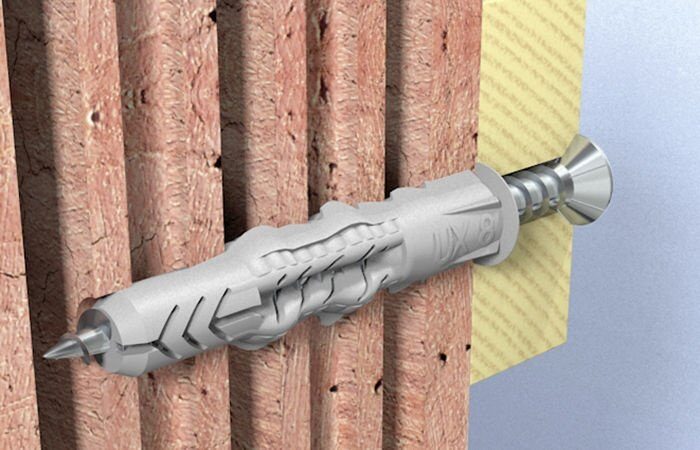 Дюбель гвоздь для кирпича: виды, как крепить, советы специалистов