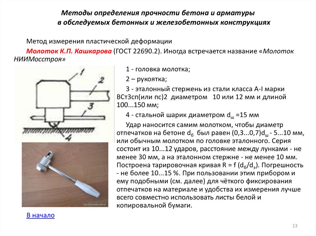 Прочность бетона схема в