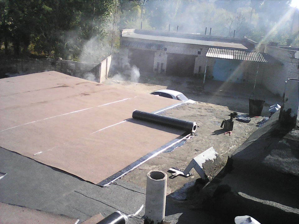 Рубероид для крыши гаража