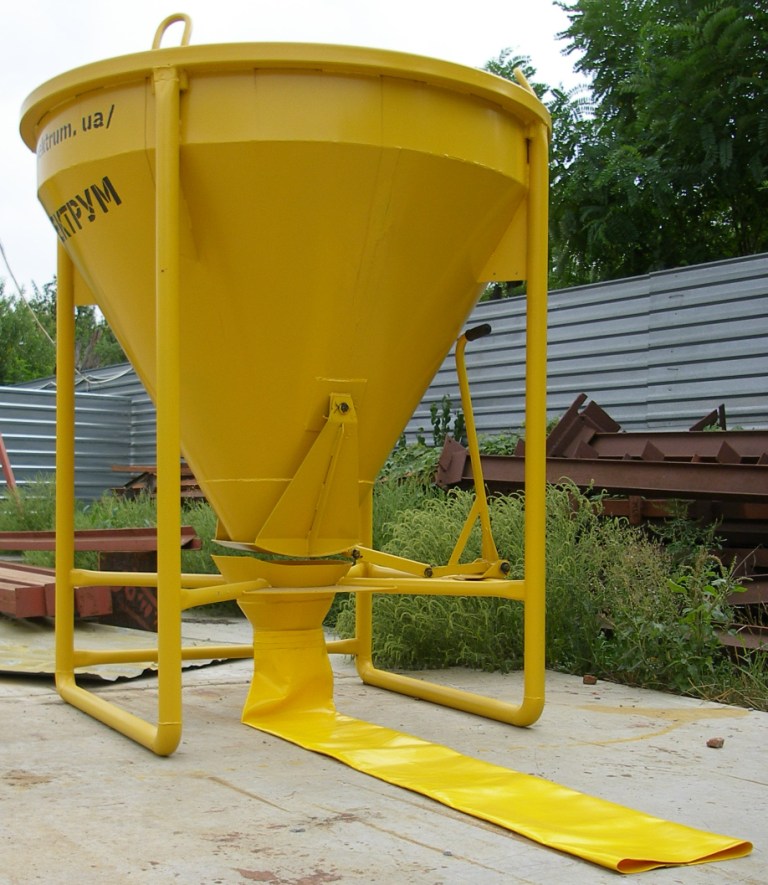 бадья для бетона колокольчик 1 м3. бадья для бетона с лотком промышленник бн-1. бадья для бетона бн-1. 0 низкая лоток. бадья круглая бн-1.