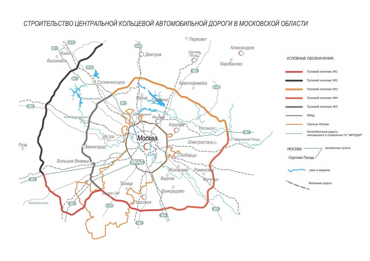 Третье транспортное кольцо на карте москвы схема