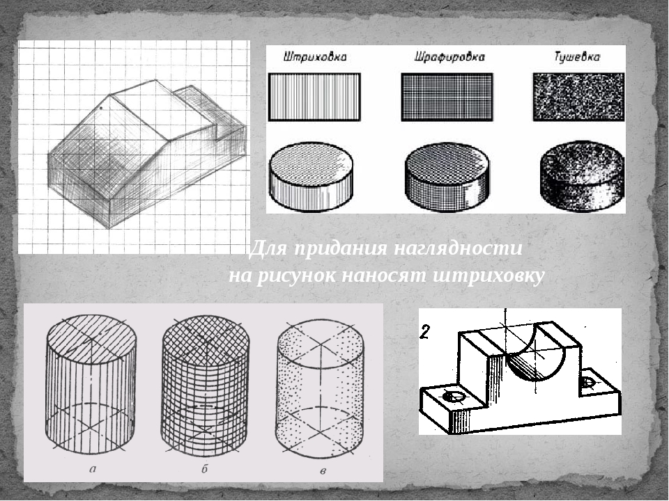 Рис 71 технический рисунок детали со штриховкой как рисовать