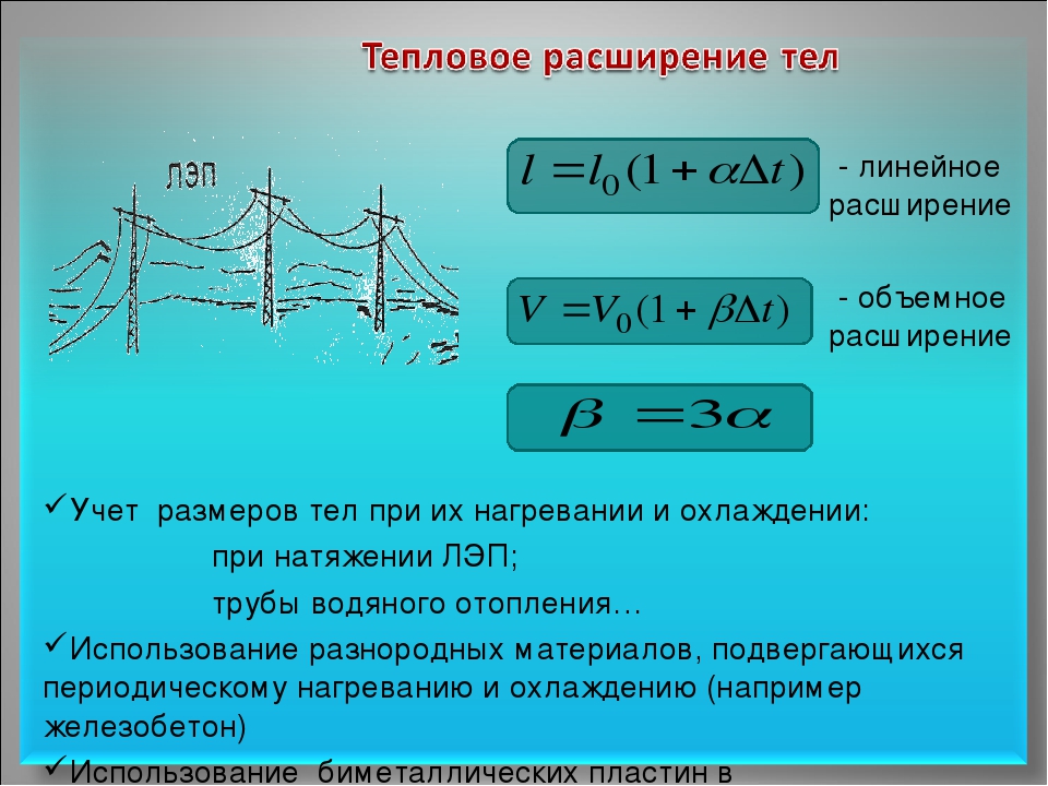 Проект тепловое расширение тел