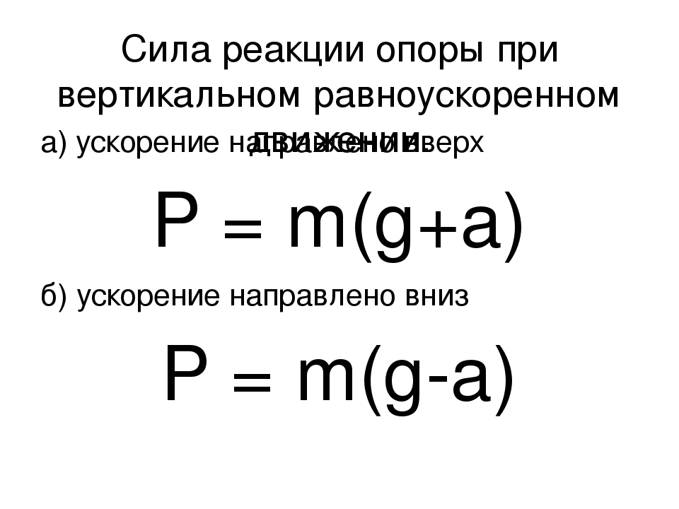 Ускорение реакции. Сила реакции опоры при ускорении. Сила нормальной реакции опоры при ускорении. Сила реакции опоры при равноускоренном движении. Сила реакции вертикальной опоры.