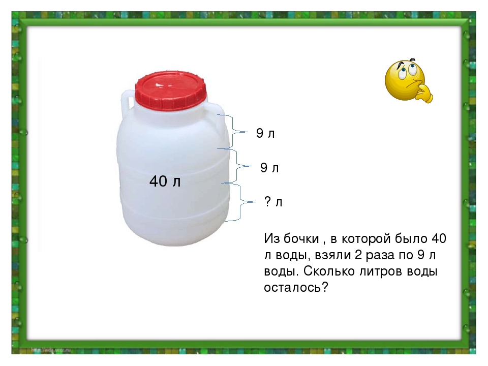 Карта сколько литров