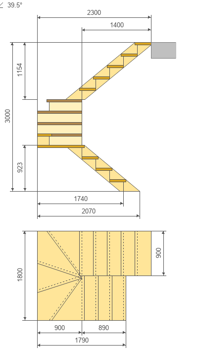 Рассчитать лестница 180 градусов. Забежная лестница 90 градусов чертеж. Лестница деревянная забежная чертеж. Лестница на 180 с забежными ступенями схема. Лестница с забежными ступенями с поворотом на 180 калькулятор.