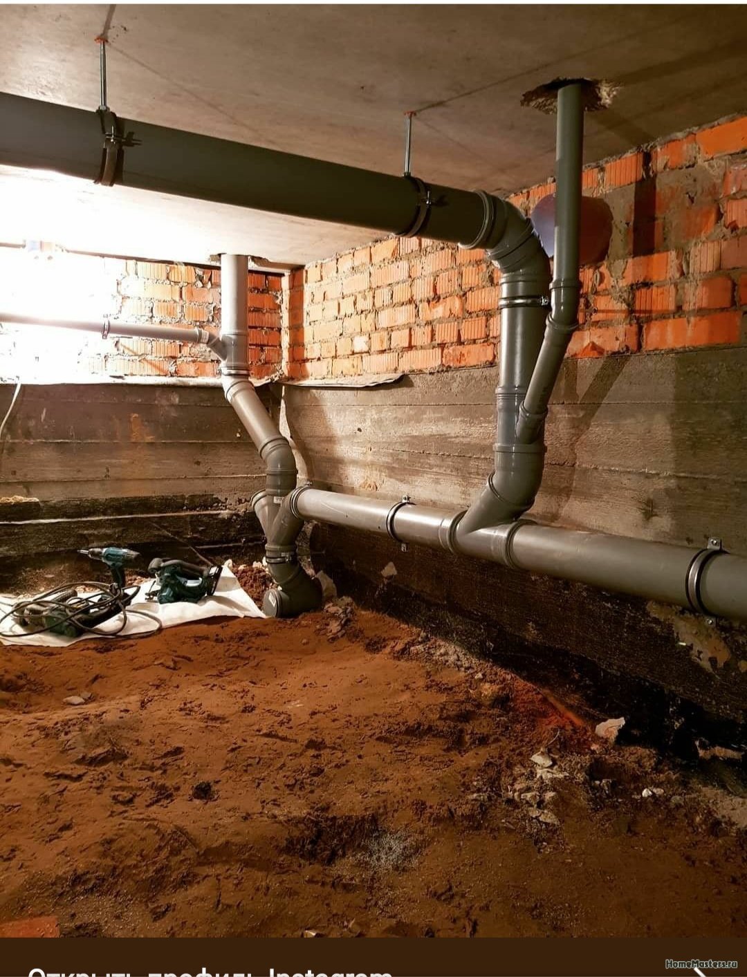 Фото канализационных труб в частном доме
