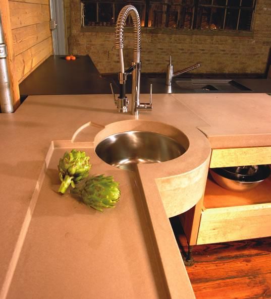 Столешница под бетон для кухни
