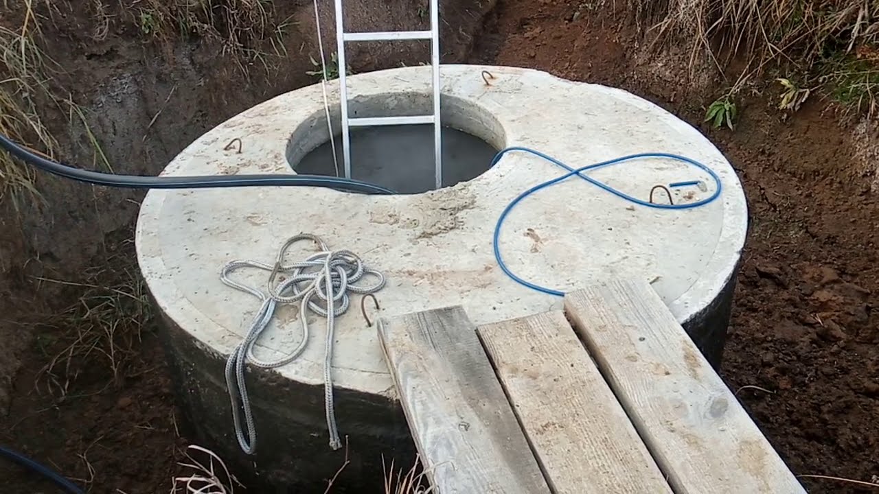 Кессон для скважины из бетонных колец своими руками