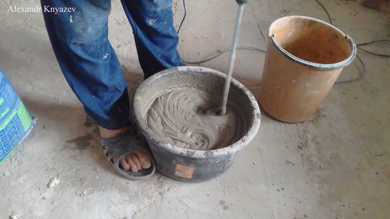  сделать раствор из цемента и песка для штукатурки стен: Пропорции .