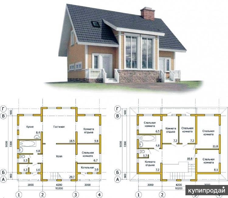 Проекты домов бесплатно с расчетами и размерами