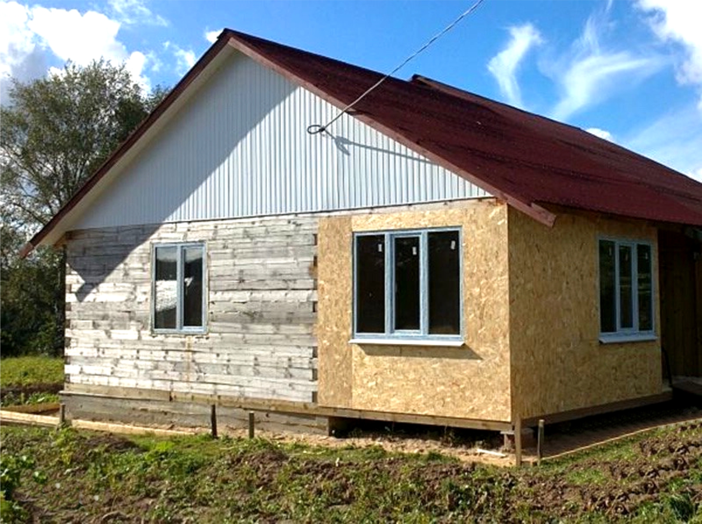  к деревянному дому из пеноблоков проекты: как пристроить .