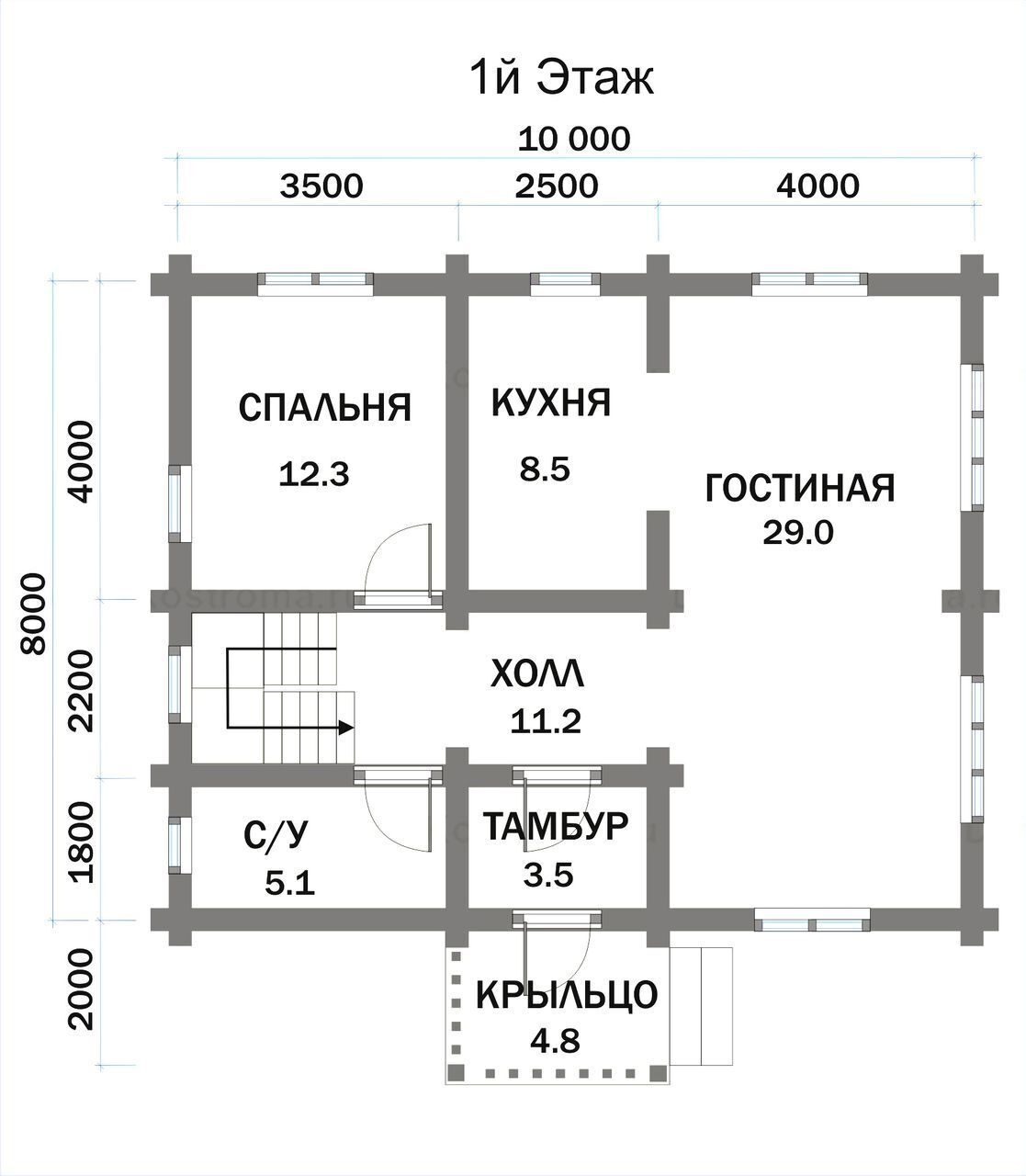 План проект дома 8 10