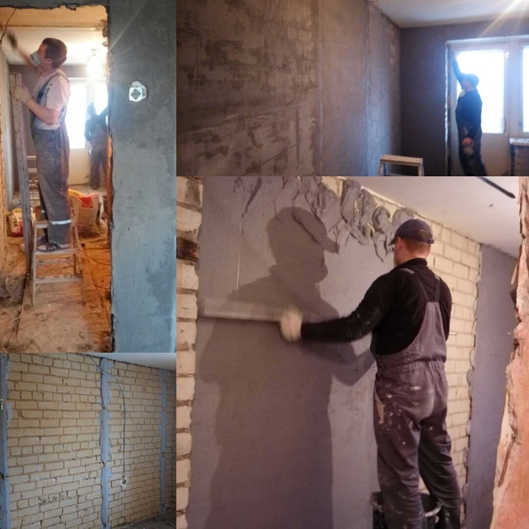 Можно штукатурить без отопления. Штукатурка стен. Выравнивание стен в квартире. Частичное оштукатуривание стен. Частичное выравнивание стен.