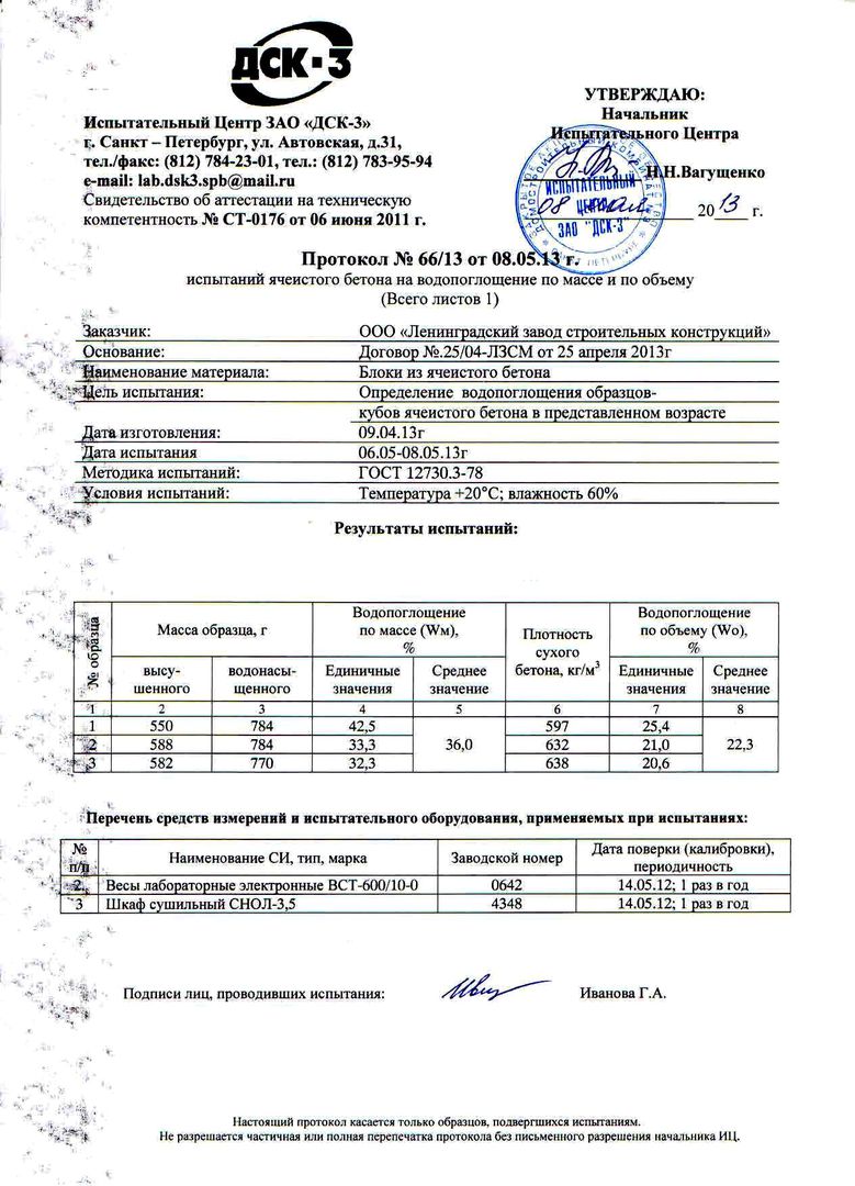 Гост протокол испытаний образец гост образец