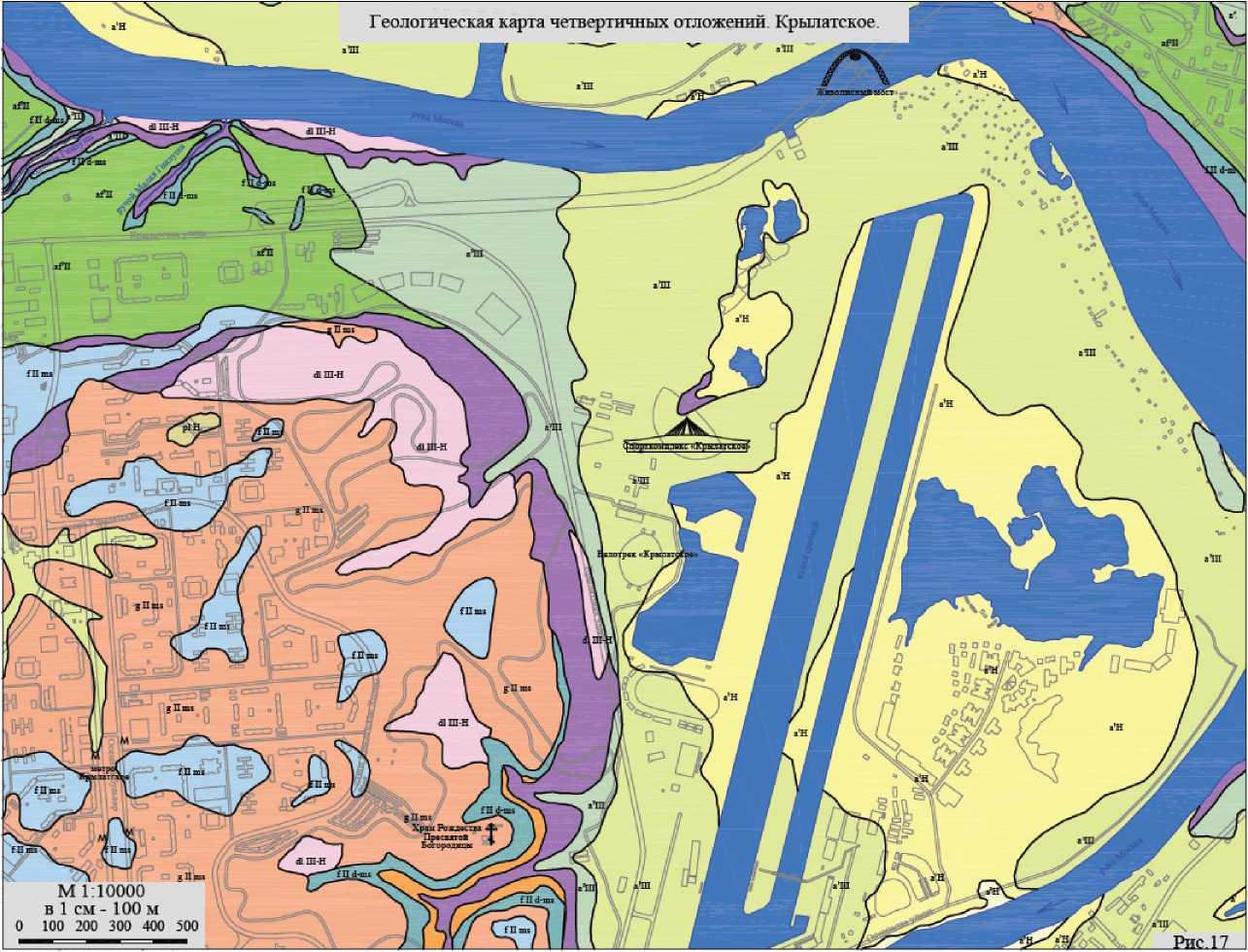 Геологическая карта москвы