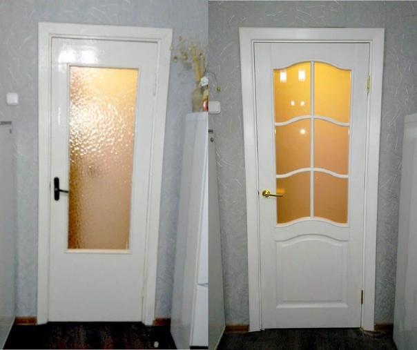 Как обновить межкомнатные двери своими руками из дерева фото до и после