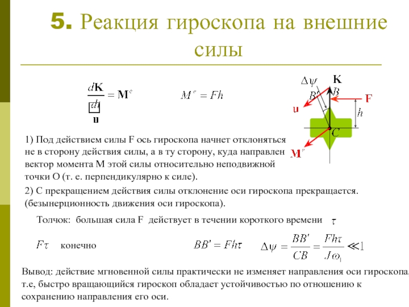 Силы действующие на ось