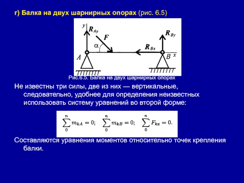 Опорные реакции. Реакции опор. Балка на двух шарнирных опорах. Реакции в шарнирных опорах. Сила реакции опор шарнирной балки.