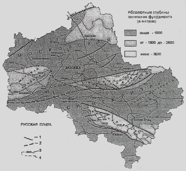 Геологическая карта москвы