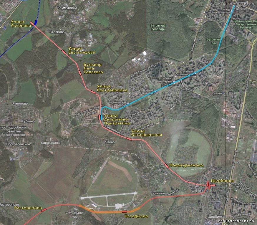 Метро в остафьево план строительства