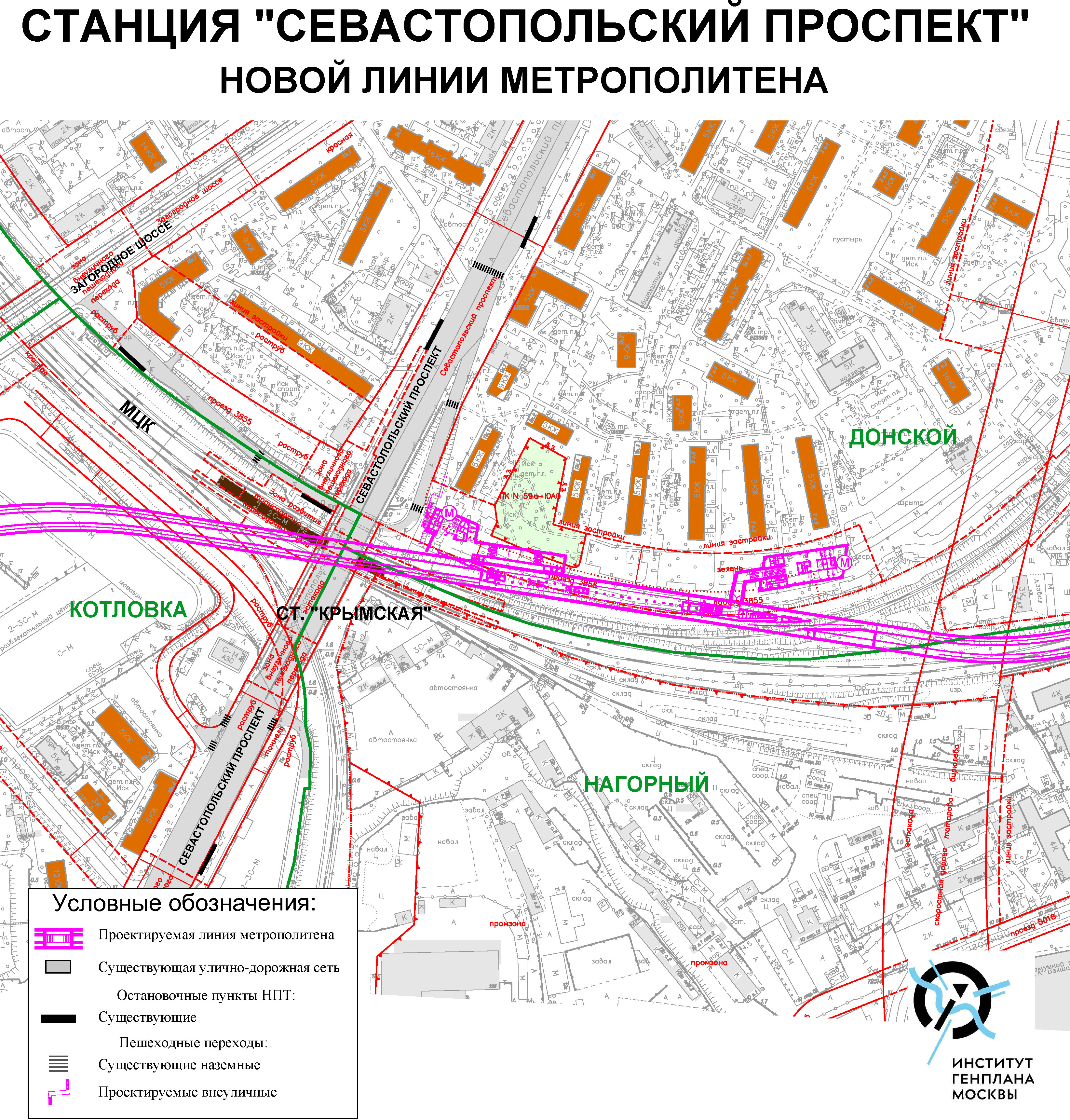 Карта метро станция севастопольская