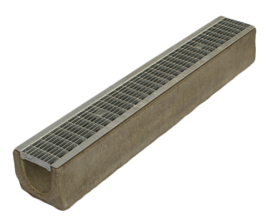 Лоток бетонный водоотводной с решеткой: Лотки водоотводные бетонные с .