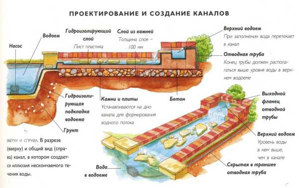 Проект пруда на участке чертеж