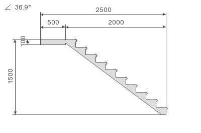 Чертеж бетонной лестницы онлайн