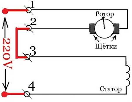 Схема подключения электродвигателя бетономешалки на 220 вольт через конденсатор